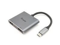 Equip 133484, Usb 3.2 Gen 1 (3.1 Gen 1) Type-C, Sølv, 4K Ultra Hd, 30 Hz, Hdmi, Aluminium