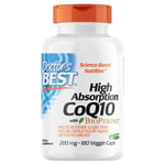 Doctors Best High Absorption CoQ10 with BioPerine - 180 x 200mg Vegica