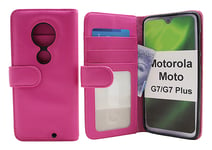 Skimblocker Plånboksfodral Motorola Moto G7 / Moto G7 Plus (Hotpink)