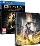 Deus Ex Mankind Divided Avec Steel Book Exclusif Edition Day One Ps4