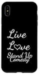 Coque pour iPhone XS Max Comédien Live Love Stand Up Comédie