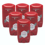 6 x OLD SPICE ORIGINAL DEODORANT STICK SOLID 50ml FOR MEN 