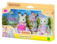 Sylvanian Families - Les Princesses en Robes à Fleurs - Set 4 Figurines - Plongez dans l'univers de la Famille Sylvanian - Figurines Animaux Miniatures - Jouet Enfant 3 Ans et + - 5809