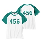 Squid Game Spelare 001/456 Kostym T-shirt No.456 120