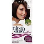 CLAIROL NICE`N EASY NO AMMONIA DARK WARM BROWN 82