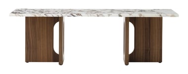 Androgyne Lounge Table - Walnut/Calacatta Viola