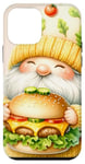 Coque pour iPhone 12 mini Fast Food Gnome Graphic For Kids Who Loves Cheeseburgers