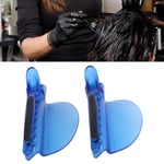 2PCS Sectioning Clips Heat Insulation Easy Speed Separator Clip Blue For Wig LSO