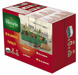 Vilmorin - Kit de Plantation : 1 Serre Rigide en Plastique L. 38 x l. 18 x H. 24 cm + 24 Godets en Fibre de Coco Ronds 6 cm + 24 Pastilles de Fibre de Coco Compressée - Facile à Utiliser