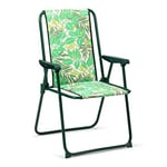 Solenny Chaise de Jardin Pliante Dossier Haut et Rembourrage 55x53,5x86 cm