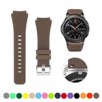 20 mm 22 mm band för Samsung Galaxy Watch 4/6/Classic/5/ pro/3/active 2/Gear s3/S2 silikonarmband Huawei GT/4/2/GT2/3 Pro -rem coffee 16 22mm