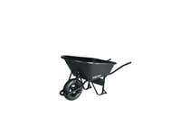 Truper 11777, Manual Wheelbarrow, 1 Hjul, Uppblåsbara Däck, Metall, Plast, Svart, 170 L