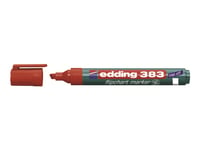 Edding 383 Flipchart - Markering - För Flipdiagram - Röd - Vattenbaserat Bläck - 1-5 Mm