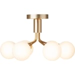 Nuura-Apiales 6 Loftslampe, Messing / Opal