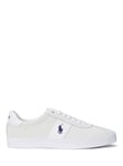 Ralph Lauren Court VLC SuedeTrainers, Bianco