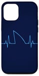 Coque pour iPhone 12/12 Pro Shark Heartbeat Minimaliste Ocean Sea Animal Cute Shark Lover