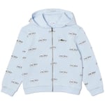 Sweat-shirt enfant Lacoste  SWEATSHIRT ZIPPÉ  ENFANT AVEC CAPUCHE ET IMPRIMÉ SIGL