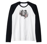 Batman: Arkham Knight Harley Quinn Sketchy Girl Manche Raglan