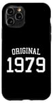 Coque pour iPhone 11 Pro Original 1979, 45 ans pour homme et femme 45ème anniversaire