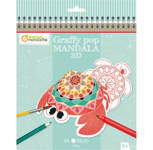 Livre de Coloriage Graffy Pop 3D 20x25,5 Mandala Animaux Marins Avenue Mandarin