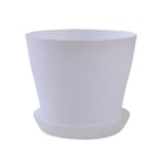 Pot De Fleurs Rond En Plastique Pour Plantes Succulentes,Mini Jardinière De Bureau,Décoration De Jardin,Multicolore,Fournitures Pour Plantes À La Maison - Type White-Xxl 3000ml