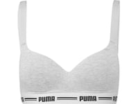 Sport-Bh För Kvinnor Puma Padded Top 1P Hang Grey 907863 03 Xl