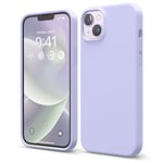 elago Coque Silicone Liquide Compatible avec iPhone 14 Plus Étui (6.7”), Coque Silicone Premium, Housse Protection Complète - Case Antichoc à 4 Structure, Microfibre Douce Empêche Rayures (Mauve)