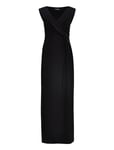 Lauren Ralph Lauren Jersey Off-The-Shoulder Gown Svart