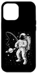 Coque pour iPhone 12 Pro Max Funny Planet Astronaute Galaxie Espace Astronaute Pêche