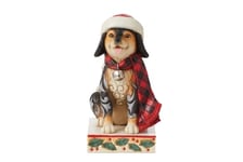 Enesco Heartwood Creek by Jim Shore Figurine Chien Highland avec écharpe