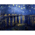 Wee Blue Coo Vincent Van Gogh Starry Night 1888 Old Master Painting Wall Art Print Mur Décor 30 x 41 cm