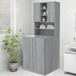 Maison Chic - Meuble pour machine à laver Sonoma gris 70,5x25,5x90 cm - The Living Store