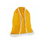 Westford Mill Cotton Gymsack - ryggsäck - Mustard - One Size