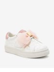 Ted Baker Younger Girls Emb Organza Bow Trainer - White, White, Size Age: 9 Younger