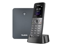 Yealink W74p - Trådlös Voip-Telefon - Med Bluetooth Interface Med Nummerpresentation/Samtal Väntar - Dect - 3-Riktad Samtalsförmåg - Sip, Sip V2, Vq-Rtcpxr, Rtcp-Xr - Rymdgrå, Klassiskt Grå