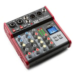 Power Dynamics PDM-X401 Music Mixer 4-CH with Bluetooth / USB MP3