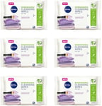 Nivea Cleansing Wipes Biodegradable Sensitive Skin 25 Wipes x 6