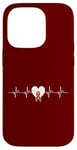 iPhone 14 Pro Heart Beats Pulse Wear Red Heart Disease Awareness Case