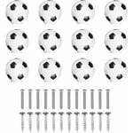 Sunxury - 12PCS bouton de meuble,bouton de football enfant,avec 2 tailles de vis,poignée de meuble pour tiroir,armoire et penderie