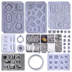 1 Set Crystal Epoxy Resin Form Kit Örhängen Mould