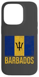 Coque pour iPhone 14 Pro Drapeau de la Barbade Bridgetown Moins Antilles Caraïbes