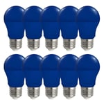 10 X Spectrum LED Ampoule A50 4,9W E27 Déco Guirlande Lumineuse Lampe Bleu