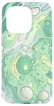 iPhone 15 Pro Swirl Green Color Illustration Pattern Abstract Art Case