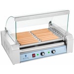 Royal Catering - Machine à Hot Dog Hotdog Maker Appareil à Hot Dogs f Inox 1800W 9 Rouleaux