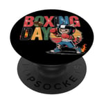 Boxe amateur de chat, Boxing Day, I love Boxing Sport PopSockets PopGrip Adhésif