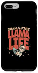 Coque pour iPhone 7 Plus/8 Plus Drama Free Llama Life Present T-shirt humoristique