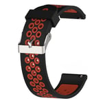 Garmin Vivomove Luxe / Vivomove 3 / Vivomove Style / Venu dubbelfärgat klockarmband i silikon - Svart / Orange