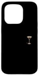 Coque pour iPhone 15 Pro Verre à expresso Martini minimaliste élégance de poche