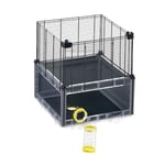 Ferplast Extension de Cage Hamster, Cage Souris MULTIPLA Hamster, Toit, Métal et Plastique Recyclé