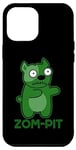 Coque pour iPhone 12 Pro Max Zom Pit Funny Zombie Pitbull Jeu de mots